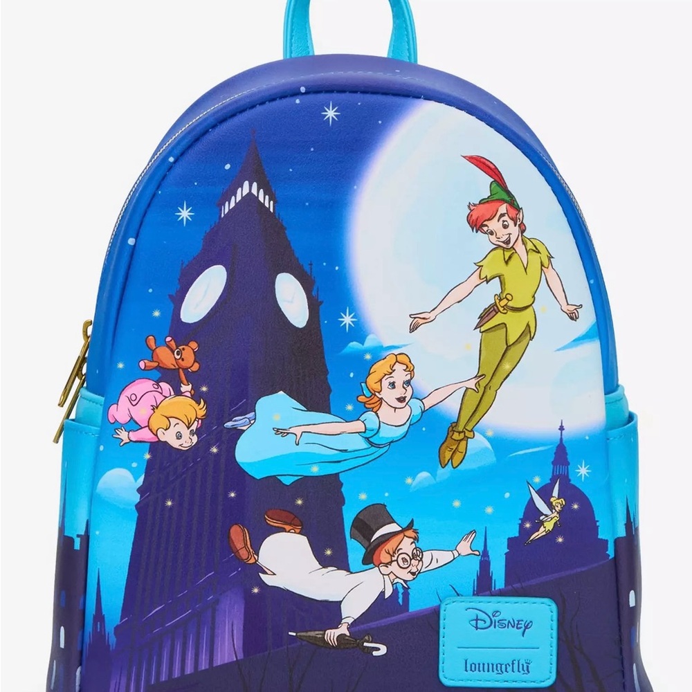 Disney Loungefly Peter Pan Night Flight Mini Backpack NWT